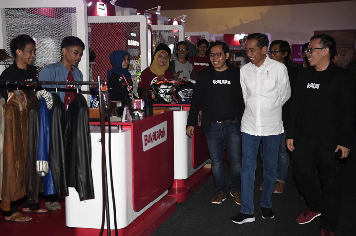 Jokowi Hadiri HUT ke-9 Bukalapak