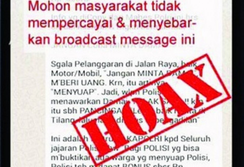 Marak Hoaks Harus Dilawan dengan Kritis