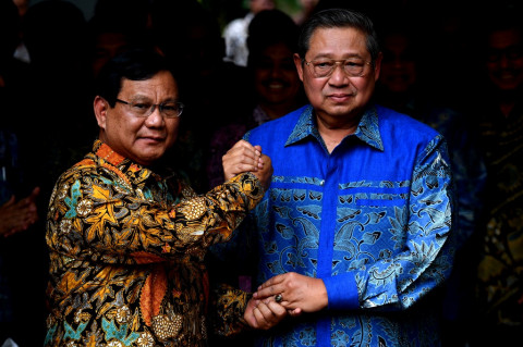 Prabowo-Sandi Minta Wejangan SBY Jelang Debat