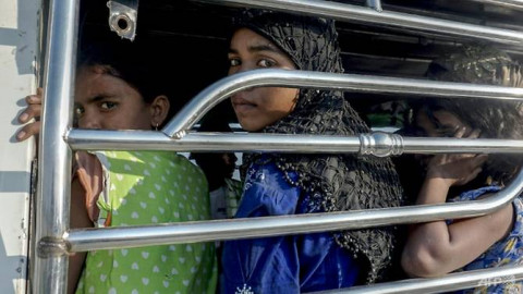 Pengungsi Rohingya di India. (Foto: AFP)