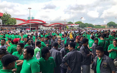 Ribuan Pengemudi Ojek Daring Menghadiri Silaturahmi Nasional