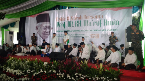 Ma'ruf Amin Minta Doa Santri untuk Pilpres