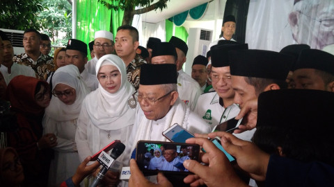 Ma'ruf Amin Siap Menghadapi Debat Perdana