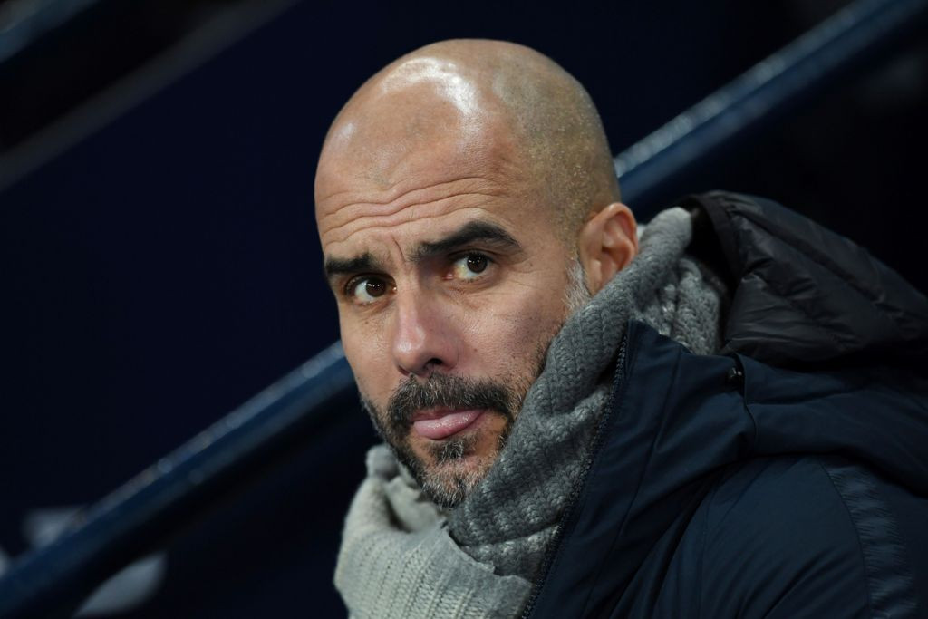 Pelatih Manchester City, Pep Guardiola (AFP/Paul Ellis)