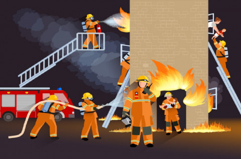 Ilustrasi kebakaran. (Foto: Medcom.id)