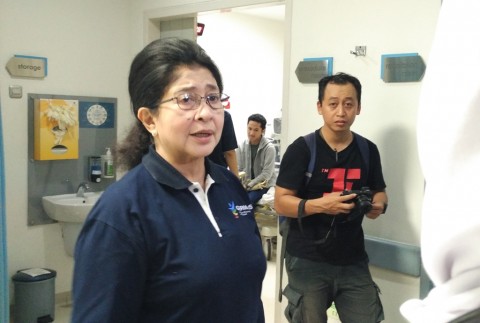 Menteri Kesehatan (Menkes) Nila Moeloek. Medcom/Dian IS. 