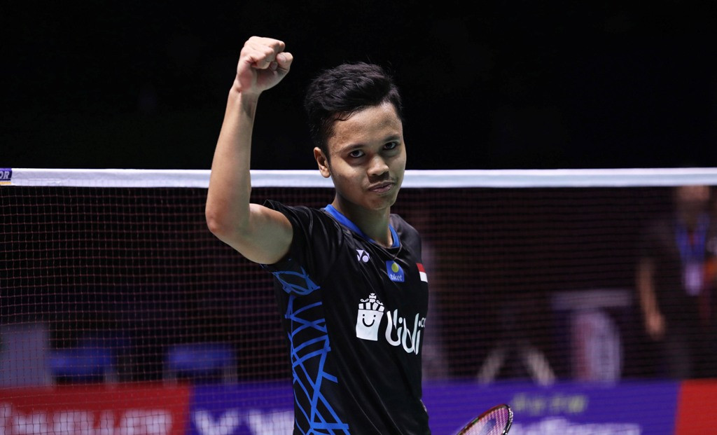 Anthony Sinisuka Ginting saat tampil di China Open 2018. (Foto: Humas PBSI)