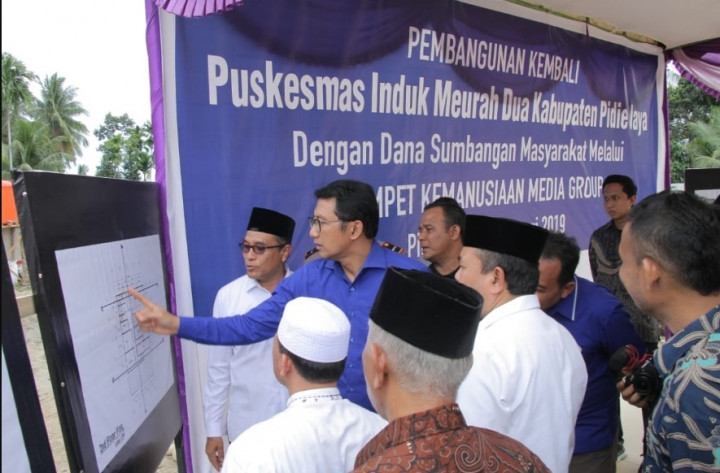 Media Group Bangun Puskesmas di Pidie Jaya