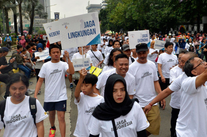 Rayakan Ultah ke-49, Media Indonesia Gelar Fun Walk