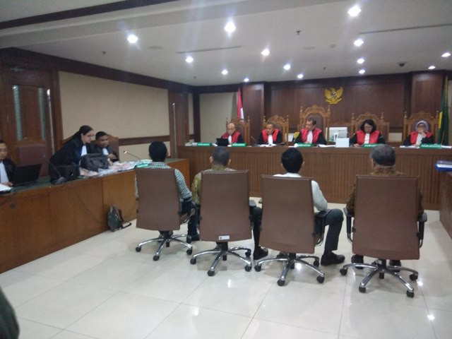 Sidang pemeriksaan saksi dengan terdakwa mantan petinggi Lippo Group, Eddy Sindoro. Foto: Medcom.id/Fachri Audhia Hafiez.