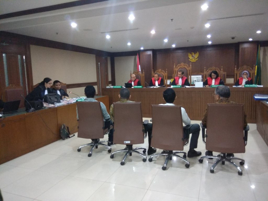 Sidang pemeriksaan saksi dengan terdakwa mantan petinggi Lippo Group Eddy Sindoro. Foto: Medcom.id/Fachri Audhia Hafiez.
