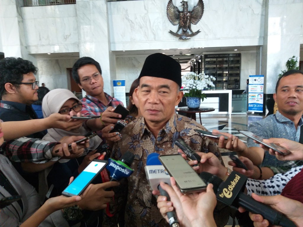 Mendikbud, Muhadjir Effendy di Kemenkeu, Medcom.id/Eko Nordiansyah.