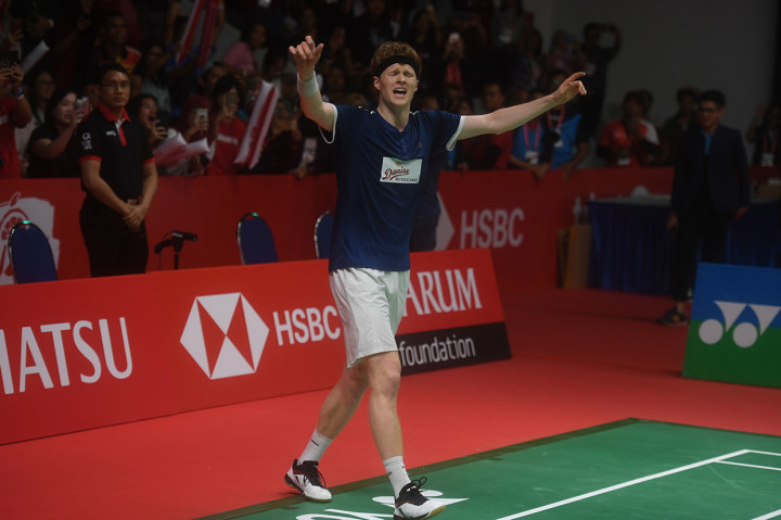 Tundukkan Kento Momota, Anders Antonsen Juara Indonesia Masters 2019