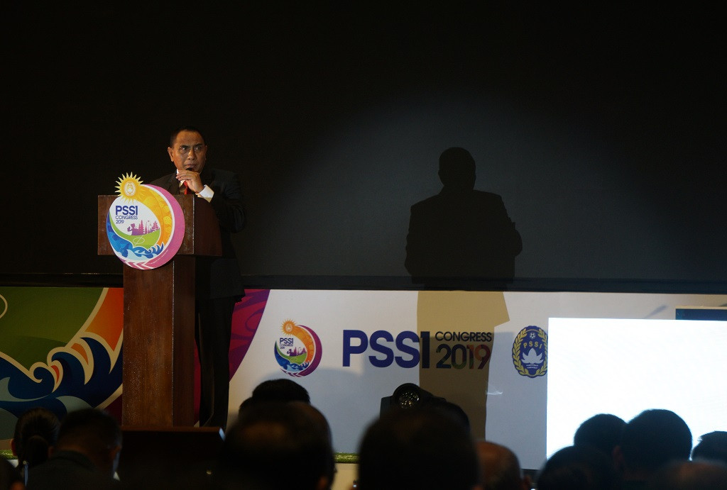 Suasana kongres tahunan PSSI 2019 di Nusa Dua, Bali, awal Januari lalu (Medcom.id/Kautsar Halim)