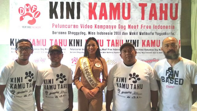 Miss Indonesia 2018 Kampanyekan Setop Konsumsi Daging Anjing