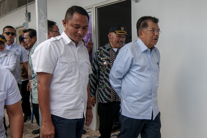 JK Tinjau Hunian Sementara Korban Gempa Sulteng