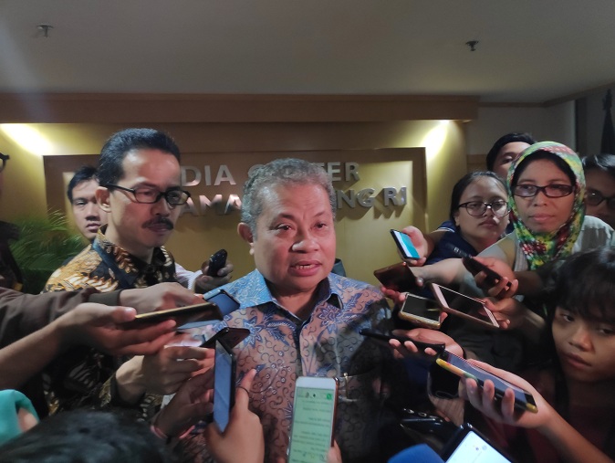 Juru bicara Mahkamah Agung (MA) Andi Samsan Nganro - Medcom.id/M Sholahadhin Azhar.  