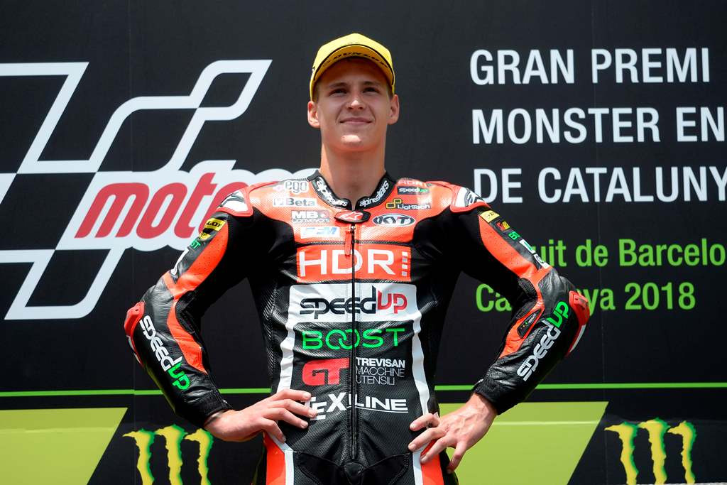 Fabio Quartararo, salah satu rookie MotoGP musim 2019, merupakan pembalap binaan akademi Valentino Rossi (AFP/Josep Lago)