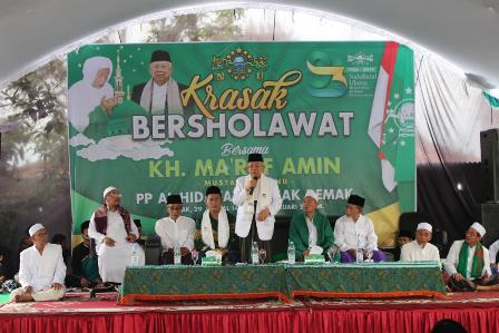 Ma'ruf Bertandang ke Pondok Pesantren Al-Hidayat