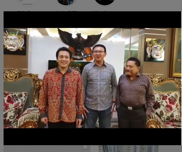 Ahok Kunjungi Hendropriyono saat Imlek