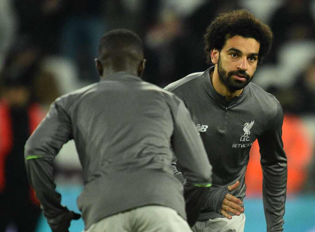 Striker Liverpool, Mohamed Salah (kanan). (Foto: Glyn KIRK / AFP) 