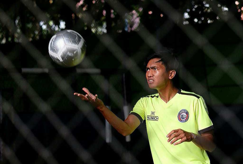 Gelandang muda Arema FC Jayus Hariono siap membuktikan diri saat Arema berhadapan dengan Timnas U-22 (Foto: Dok. Arema)