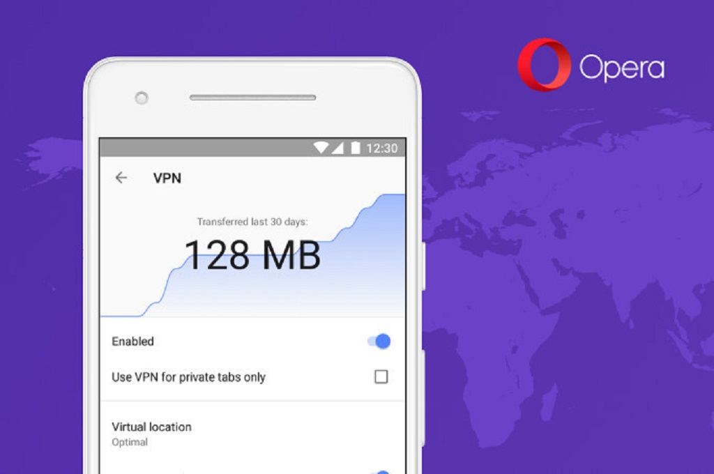 Opera merilis VPN gratis untuk peramban karyanya versi Android.