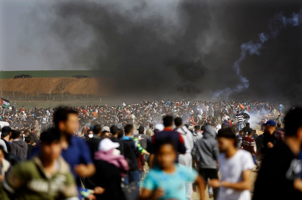 Bentrokan di perbatasan Gaza-Israel sudah terjadi sejak Maret 2018. (Foto: AFP)