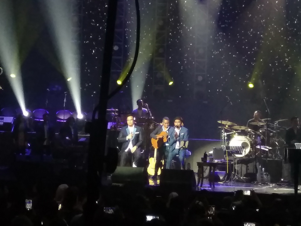  Adera dan Glenn Fredly di Balai Sarbini, Jakarta Pusat, Kamis 14 Februari 2019. (Foto: Medcom.id/Cecylia Rura)