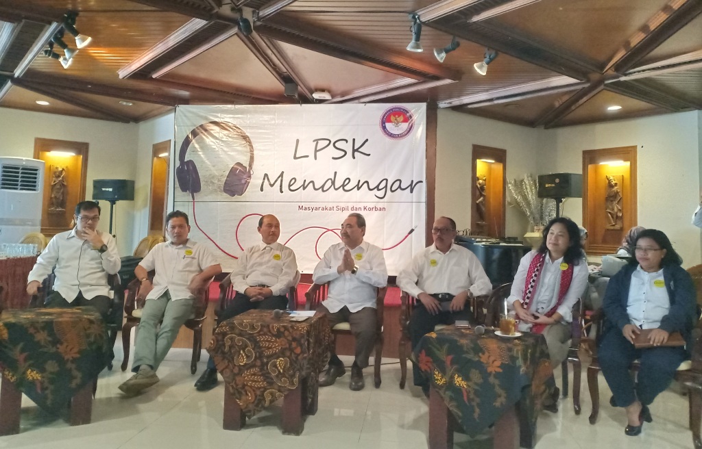 Jajaran pengurus Lembaga Perlindungan Saksi dan Korban. Foto: Medcom.id/Cindy