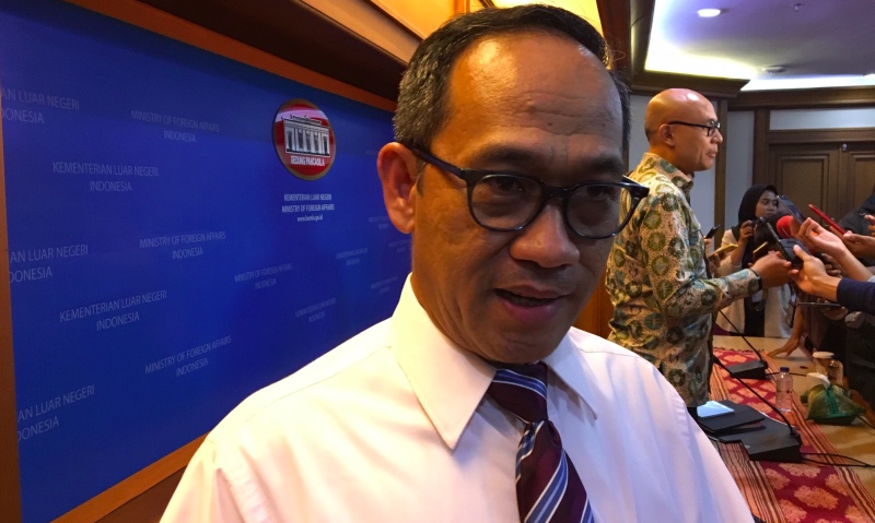 Menlu Retno akan memaparkan sejumlah keberhasilan HAM di Indonesia. (Foto: Sonya Michaella/Medcom.id).