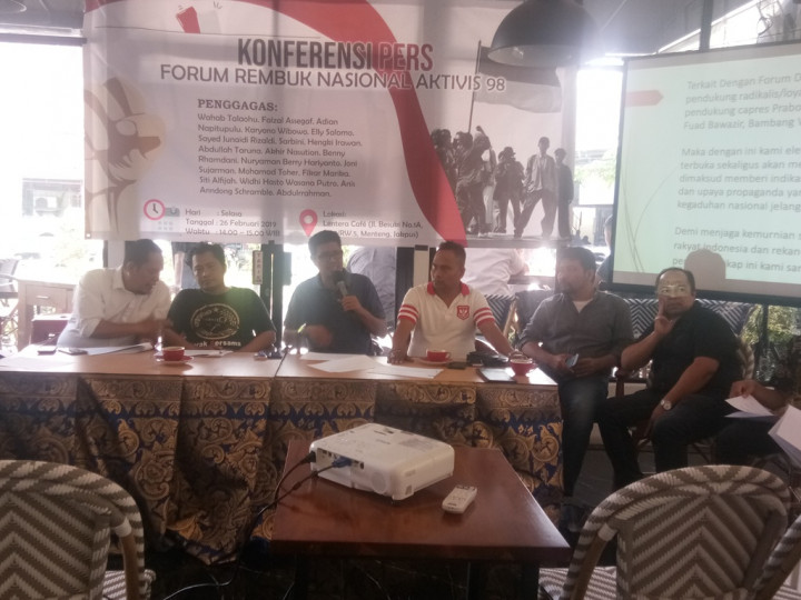 Aktivis 98 Akan Laporkan Prabowo-Sandi ke Bawaslu