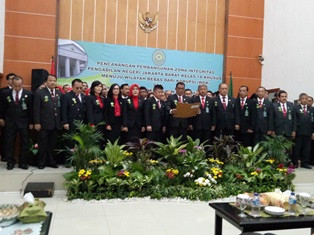 PN Jakarta Barat Ikrar Bersih dari Korupsi