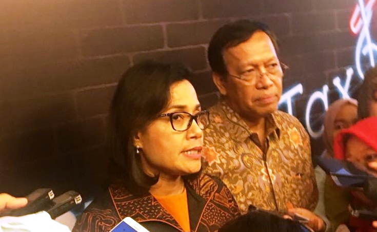Menteri Keuangan Sri Mulyani (kiri) dan Dirjen Pajak Robert Pakpahan. (FOTO: Medcom.id/Dian Ihsan)