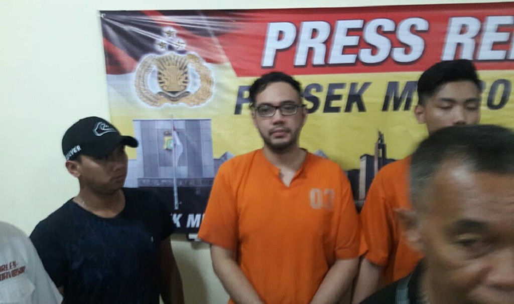 Sandy Tumiwa ditangkap terkait sabu. (Medcom.id/Yona)