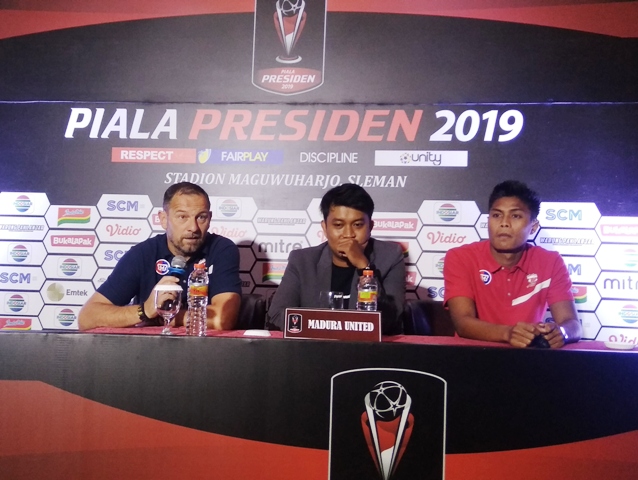 Madura United Waspadai Teror Suporter PSS Sleman