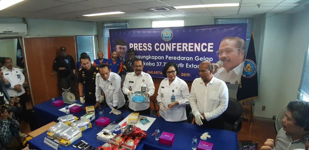 BNNP DKI gagalkan penyeludupan puluhan ribu ekstasi asal Jerman - Medcom.id/Ilham Pratama Putra.