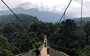 Jembatan Gantung Terpanjang se-Asia Tenggara Diresmikan