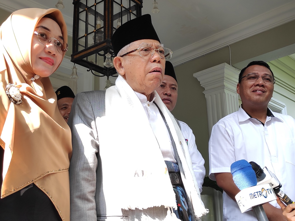 Ma'ruf: Prabowo-Sandi Khawatir Kalah di Jabar