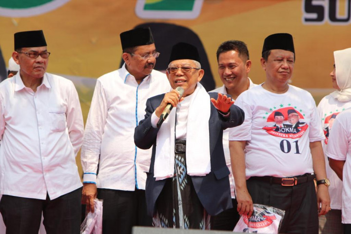 Ma'ruf Amin Sebut Jokowi Pembela Rakyat