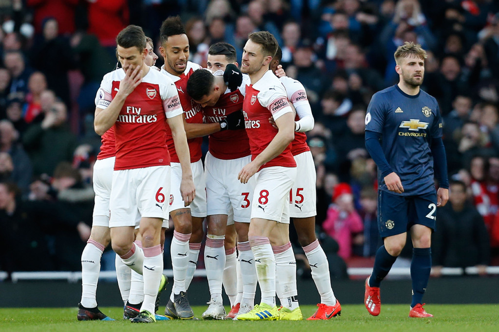 Arsenal Geser MU dari Empat Besar Klasemen