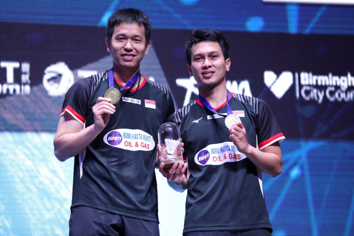 Presiden Jokowi Mengucapkan Selamat kepada Ahsan/Hendra