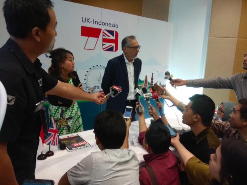Duta Besar Inggris untuk Indonesia Moazzam Malik tidak menampik Brexit adalah isu krusial. (Foto: Willy Haryono/Medcom.id).