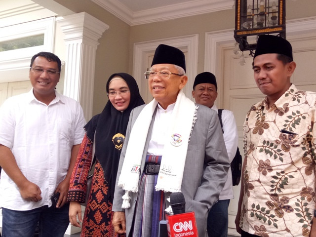 Jelang Debat, Ma'ruf Silaturahmi ke Banten
