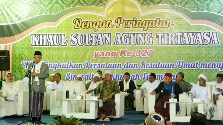 Ma'ruf Kenang Haul Perdana Sultan Ageng Tirtayasa