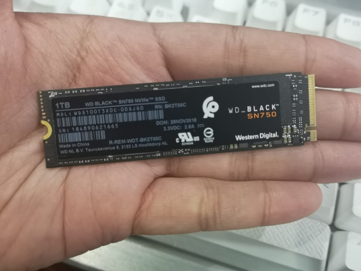 WD Black SN750 1TB, NVMe SSD Kencang untuk Gamer