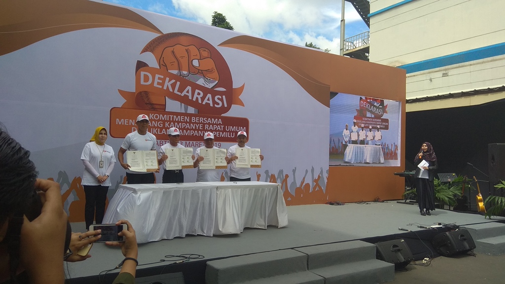 Bawaslu Deklarasi Komitmen Kampanye Rapat Umum