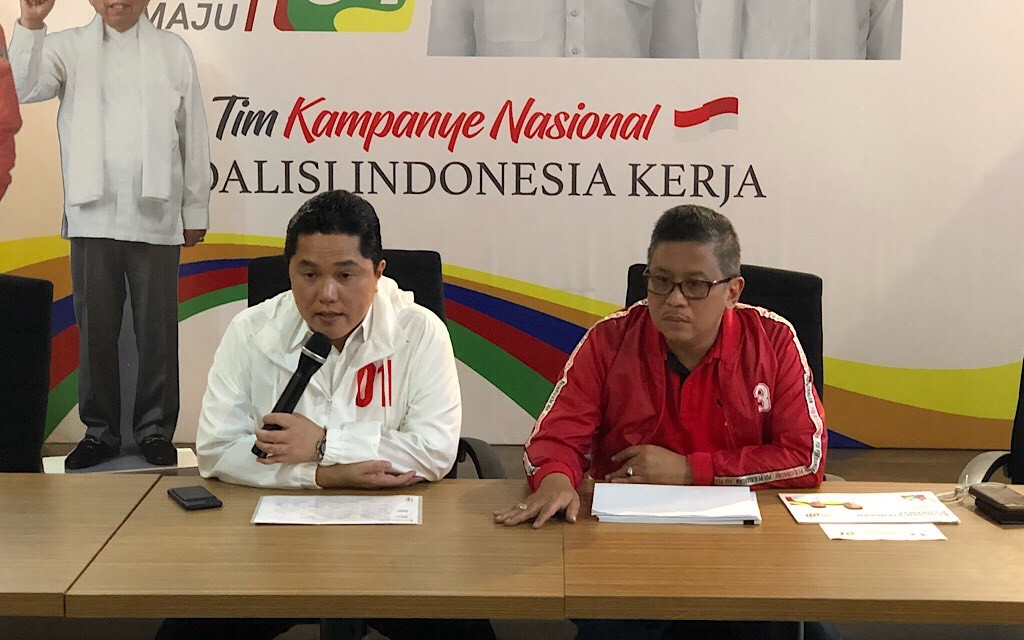 TKN Jokowi-Ma'ruf Rilis Jadwal Kampanye Terbuka