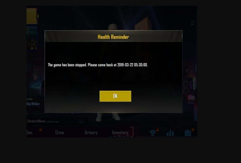 PUBG Mobile di India membatasi jam main gamer dengan fitur Health Reminder.