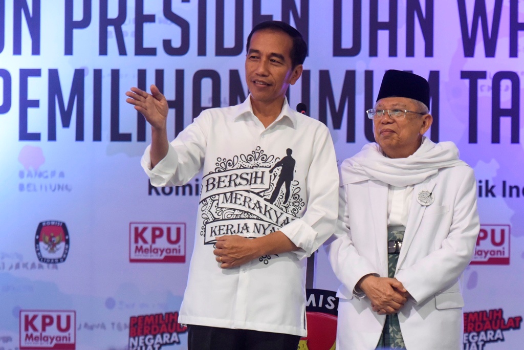 Jokowi Puji Ma'ruf sebagai Ulama yang Paham Unicorn